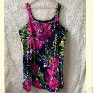 Lane Bryant Sleeveless Floral Print Dress